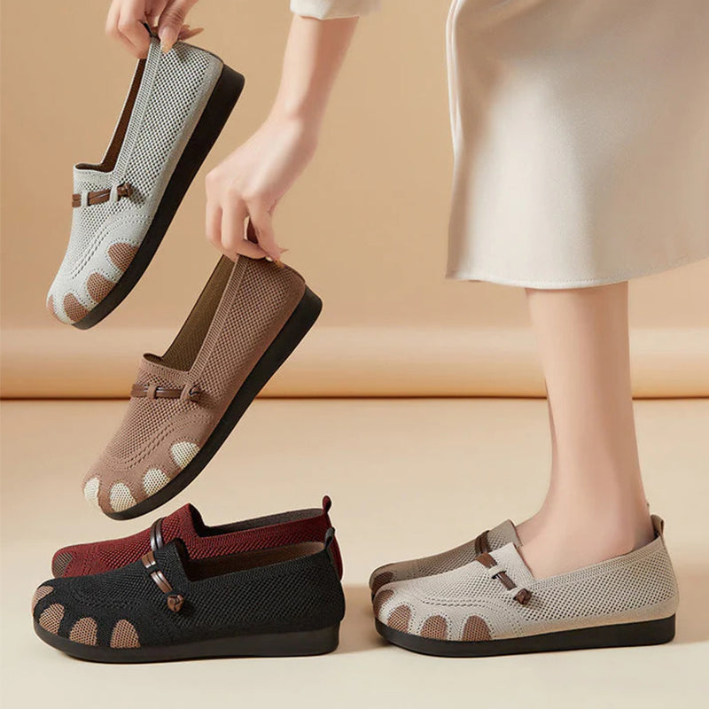 Platt, mjuk sula för kvinnor, Slip-on Casual Shoes