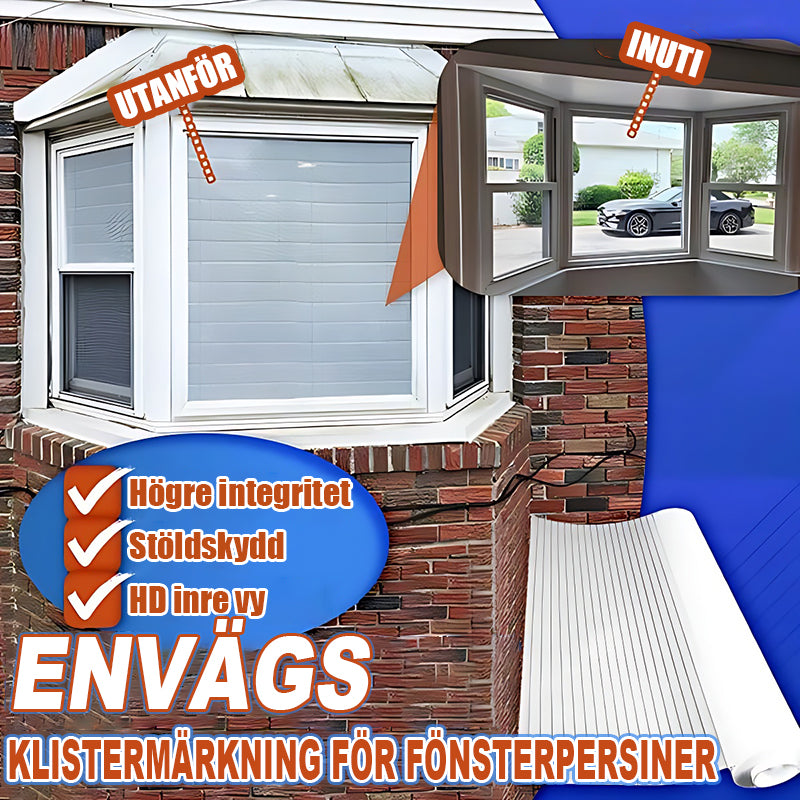 Envägs faux blind sekretessfönsterskydd