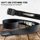 Stöldskyddande bälte med dold pengaficka