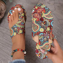 Lätta ortopediska platta sandaler för kvinnor