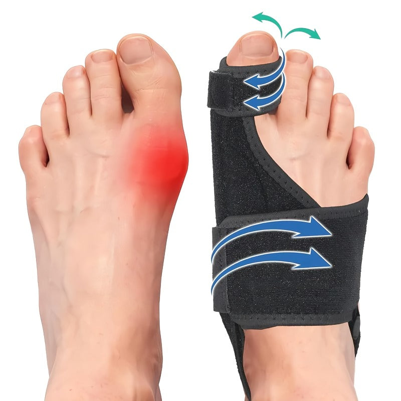 Justerbar hallux valgus-korrigerare