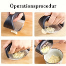 304 rostfritt stålring vitlökspress