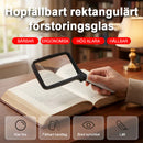 Bärbar rektangulär förstoringslampa med LED-ljus