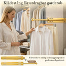 Skjutbar klädstång för garderob