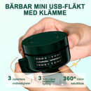 Bärbar USB-klipsmonterad minifläkt