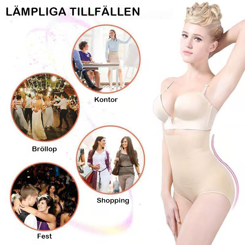 Hög midja, shapewear-trosor för magkontroll
