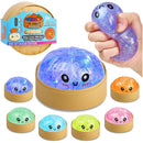 Glittrig "Dumpling" Mystery Squishy (Slumpmässig färg)
