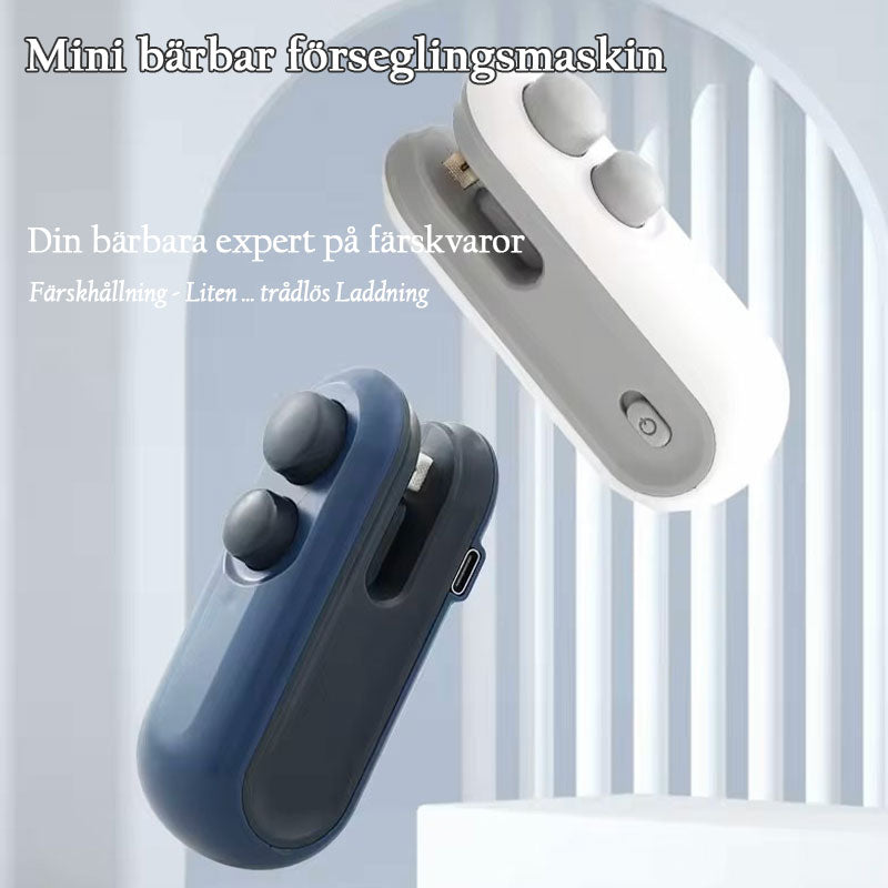 Mini förslutare Bärbar värmeförslutare usb uppladdningsbar