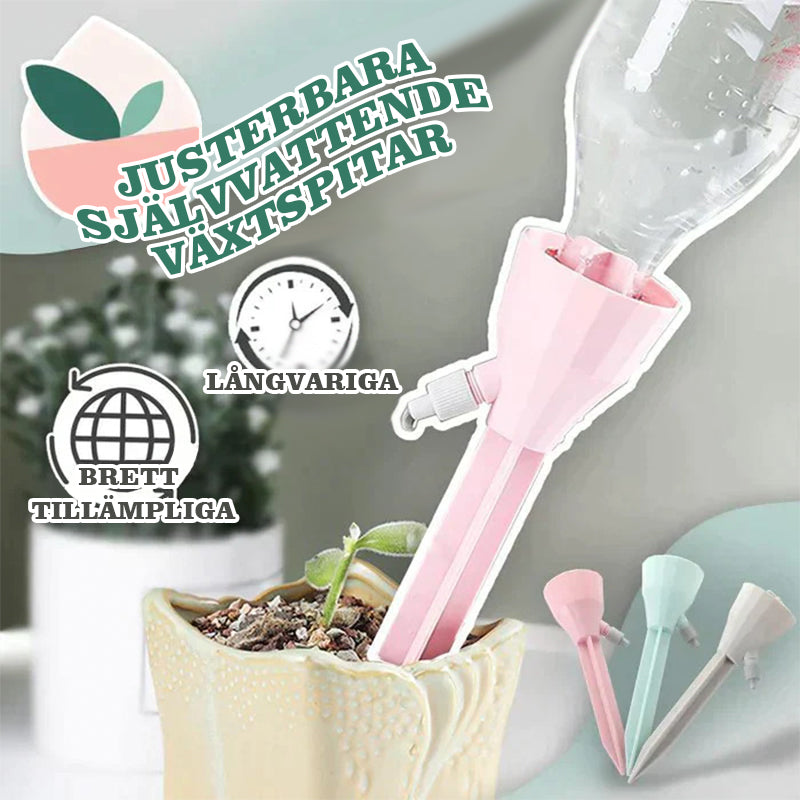 Justerbara självbevattnande växtspikar