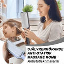 Självrengörande infällbar antistatisk massagekam