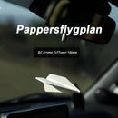 Hängande bil luftfräschare pappersflygplan