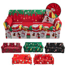 🎅Elastiskt och heltäckande sofföverdrag med jultema🎊