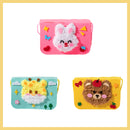 Förälder-barn handgjord tecknad non-woven myntväska budväska