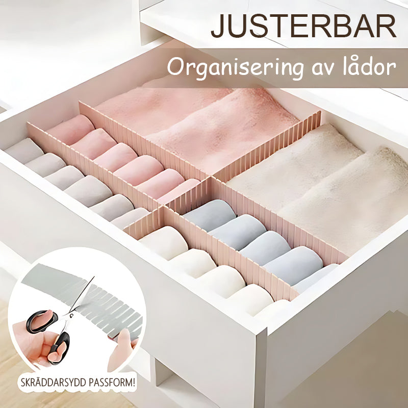 Justerbar lådorganisator