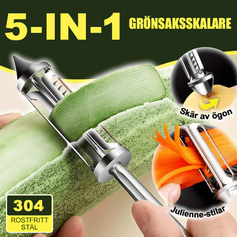 5 i 1 grönsaksskalare