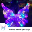 Lysande elektriska älvvingar