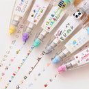 Gör-det-själv söta djurtryckstyp dekorativ penna