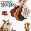 🐾Lädernyckelring med djurtass