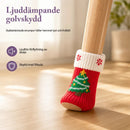 Stickade Julöverdrag För Stols- Eller Bordsben, Med Filtskydd – Set Om 4