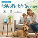 Magisk låda för att rena och eliminera damm från inomhusluften