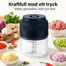 Elektrisk minihackare – Tillred vitlök och grönsaker med ett enda tryck