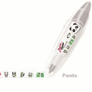 Gör-det-själv söta djurtryckstyp dekorativ penna