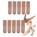 Osynliga halkfria strumpor i kristallint siden för kvinnor