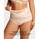 Plus size-trosor med hög midja och korsade former