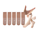 Osynliga halkfria strumpor i kristallint siden för kvinnor