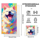 2 i 1 vikbar badlakan med tryckt badhandduk