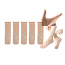 Osynliga halkfria strumpor i kristallint siden för kvinnor