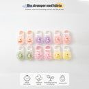 Babykammad bomull Svettabsorberande anti-slip båtstrumpor (2 par)