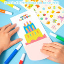 Creative Rainbow Scratch Art vykortsset för barn