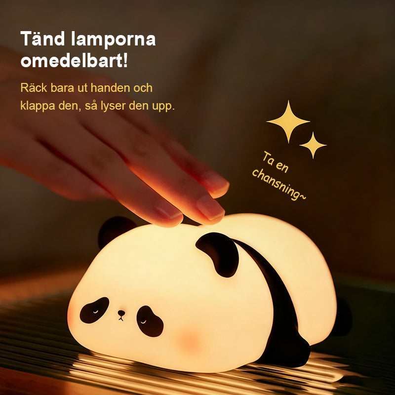 Söta panda nattlampor, sovrumsdekoration