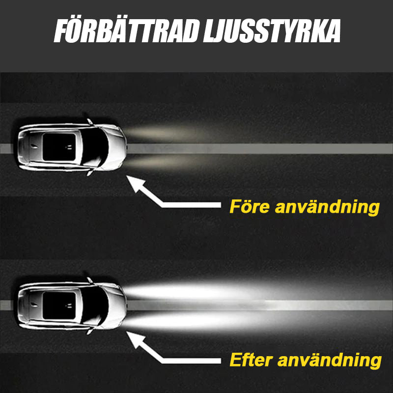 Mycket effektiv strålkastarreparationsspray