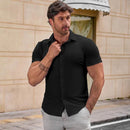 Slim-Fit-skjorta – 4-vägsflexibel, skrynkelfri och redo för kontor till gym