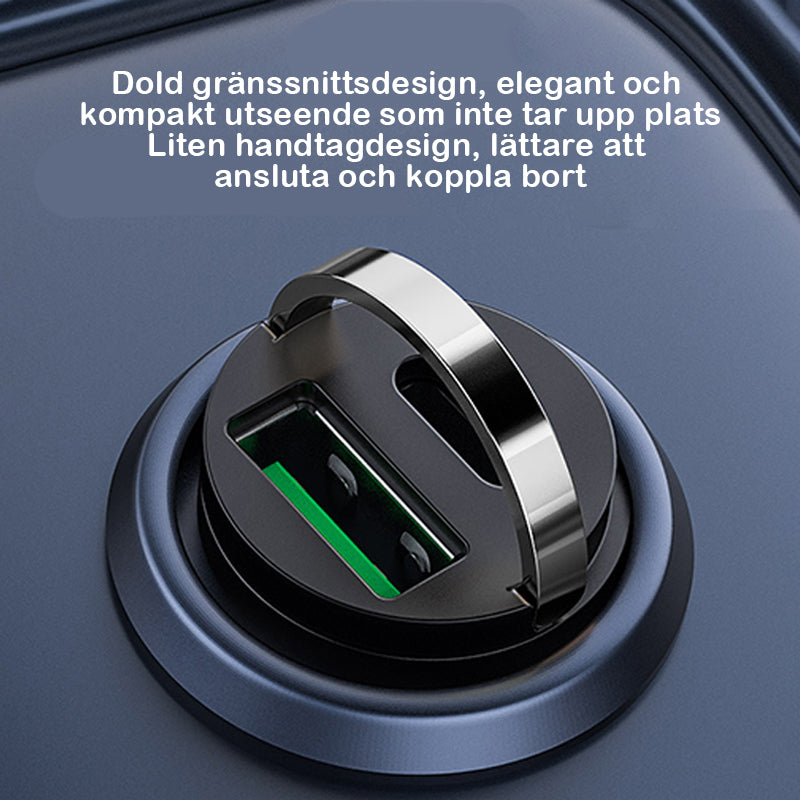 Osynlig snabbladdare för bilen (med metallring)