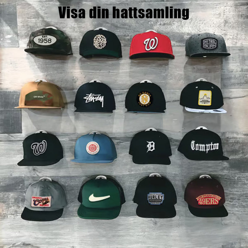 Självhäftande hattkrokar för vägg