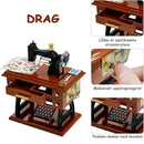 Speldosa med vintage symaskinsdesign🎶