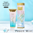 Färgglad blekande tandkräm