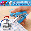 Bärbar handhållen manuell symaskin