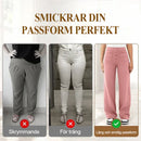 Casual byxor med hög midja stretch för kvinnor