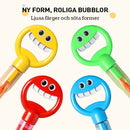 Magisk 5-klor smiley bubbelsticka
