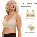 Bekväm och bekväm bh med framknapp