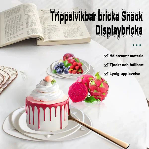 Hopfällbar festbricka (3 nivåer)