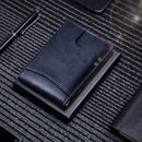 Stöldskyddad Swipe-korthållare i äkta läder