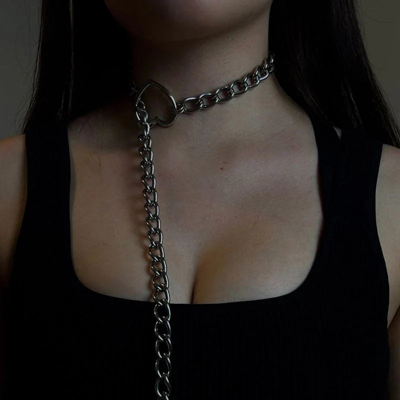 Punk Gothic Heart Halsband