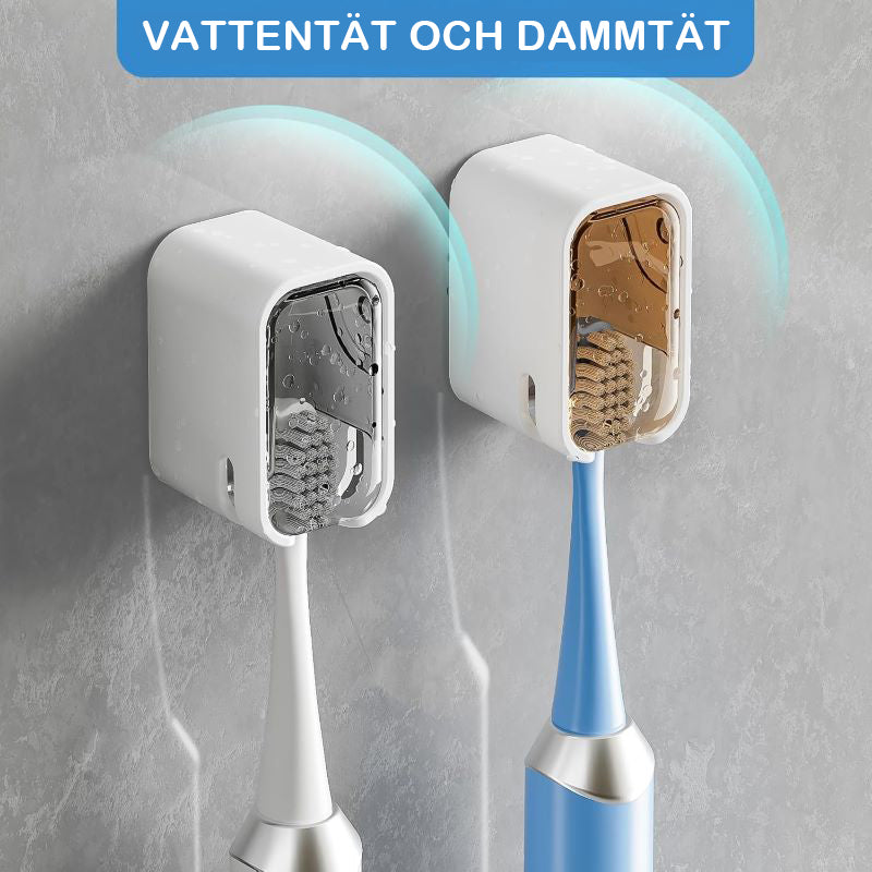2 st dammtäta tandborstehållarlåda