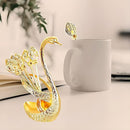 Kreativt svanformat kaffeskedsset (6 skedar)