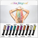 Tillfällig hårfärgad kritakam - utan rester